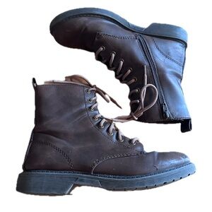 Ladies Brown Zip-Up Time & Tru Boot